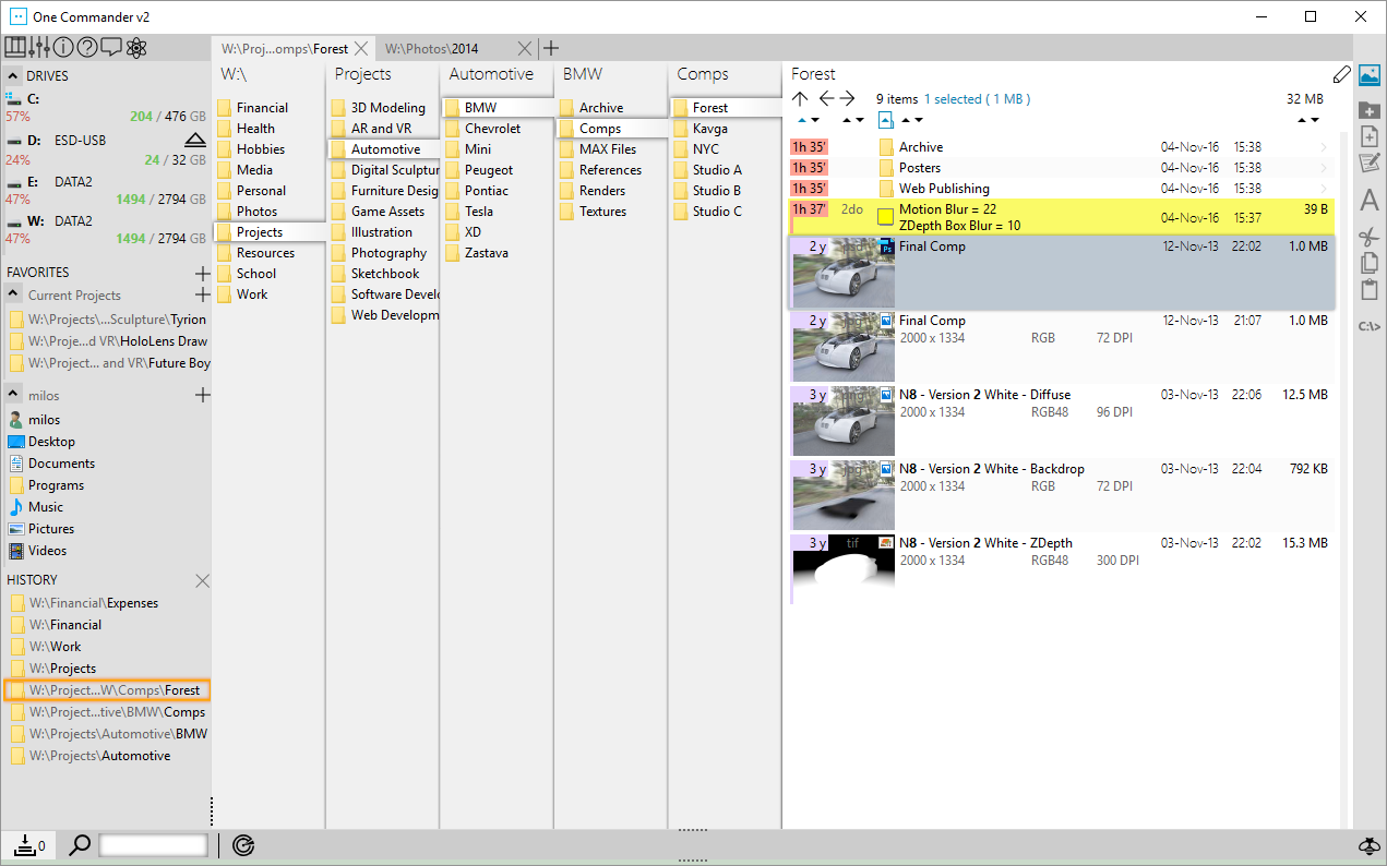 One Commander File Manager